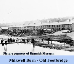 Milkwell Burn  old footbridge
